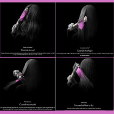 سشوار برس دار حالت دهنده دایسون مدل Airwrap id HS08 Straight+Wavy