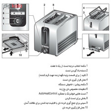 توستر بوش مدل TAT7S25