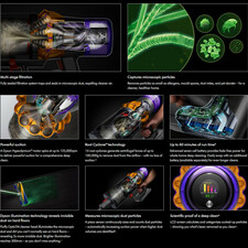 جاروشارژی هوشمند دایسون مدل V15s Detect Submarine