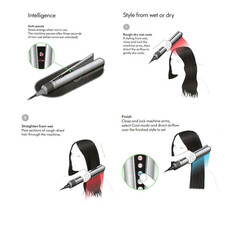 اتو و حالت‌دهنده‌ مو دایسون مدل airstrait HT01