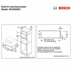کشو گرمکن بوش مدل BIC630NS1