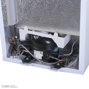 یخچال 3 فوت ایستکول مدل 2403، با ارتفاع 59، عمق 53 و پهنای 45 سانتی‌ متر، میزان مصرف انرژی A+، دارای 2 طبقه، دارای سیستم دیفراست