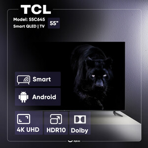 تلوزیون کیو ال ای دی هوشمند تی سی ال مدل 55C645 سایز 55 اینچ