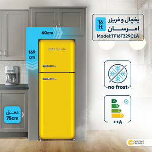 یخچال فریزر 16 فوت امرسان مدل TF16T329-CLA