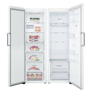 یخچال فریزر دوقلو 40 فوت ال جی مدل GC-F411EQDM GC-B414EQFM سفید