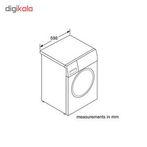 ماشین لباسشویی بوش مدل WAJ20180GC ظرفیت 8 کیلوگرم