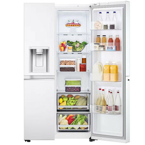 یخچال فریزر ساید بای ساید  ال جی مدل GC-J257SQSV سفید