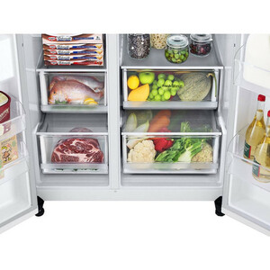 یخچال فریزر ساید بای ساید  ال جی مدل GC-J257SQSV سفید