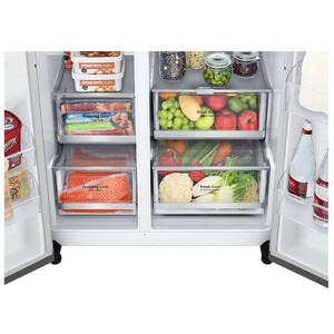 یخچال فریزر ساید بای ساید 30 فوت ال جی مدل GCX-287TNS استیل