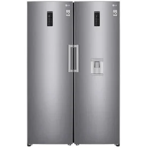 یخچال فریزر دوقلو ال جی مدل F411-B414 ظرفیت ۴۰ فوت استیل
