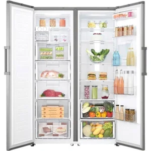 یخچال فریزر دوقلو ال جی مدل F411-B414 ظرفیت ۴۰ فوت استیل