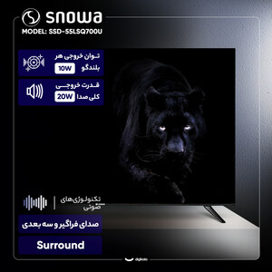 تلویزیون 55 اینچ ال ای دی هوشمند اسنوا مدل SSD-55LSQ700U