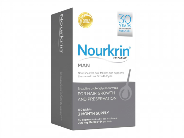 مکمل ضد ریزش مو آقایان ۱۸۰ عددی برند نورکرین دانمارک