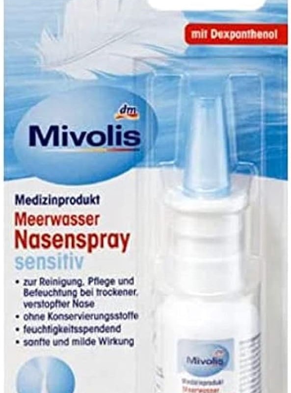 اسپری بینی آب دریا مخصوص افراد حساس۲۰ میلی برند میوولیس