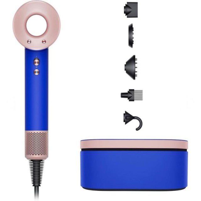 سشوار دایسون مدل Dyson Supersonic HD07-Special Edition Blue Blush آبی