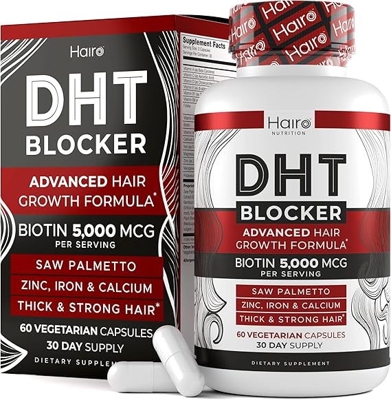 مکمل گیاهی رشد مو  و مسدودکننده DHT BLOCKER    برند Hairo Nutrition
