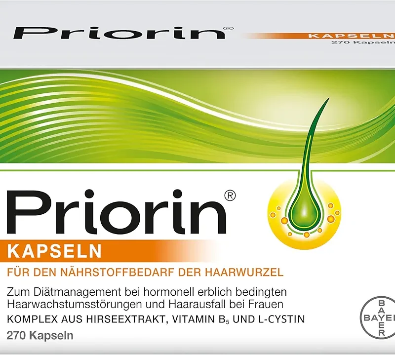 مکمل گیاهی ضد ریزش مو و رشد مجدد مو پریورین ۲۷۰ عددی برند بایر