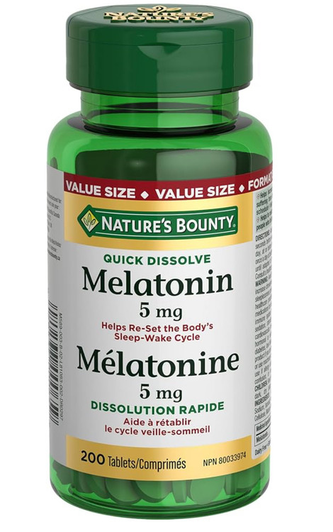 ملاتونین ۲۰۰ عددی Melatonine 5mg extra Natures Bounty