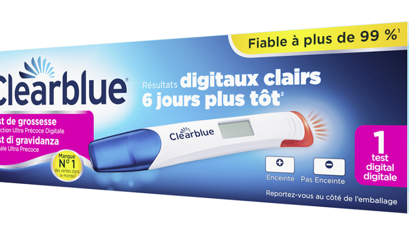 تست بارداری Clearblue Test de grossesse 1test dhgital