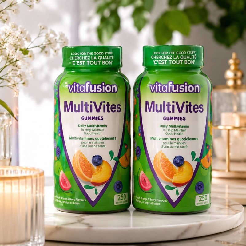 پاستیل مولتی ویتامین روزانه مخصوص بزرگسالان برند ویتافیوژن مولتی ویتز 250 عددی) vitafusion