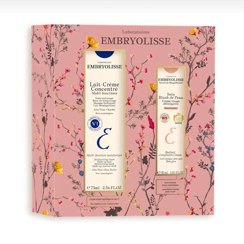 پک کرم کنسانتره Embryolisse Lait-Crème 75ml و کرم چهره درخشان 30m