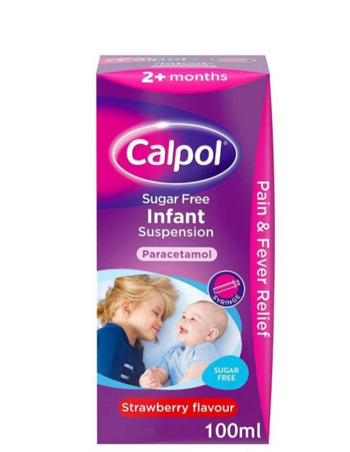 شربت تب بر و مسکن 100میل +2 ماه کلپول Calpol