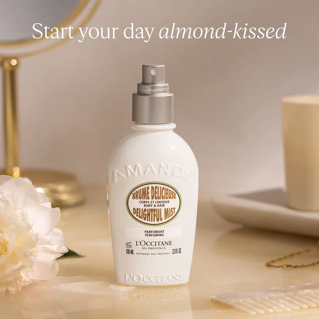 اسپری مو و بدن L’Occitane Amande Delightful Mist ساخت فرانسه