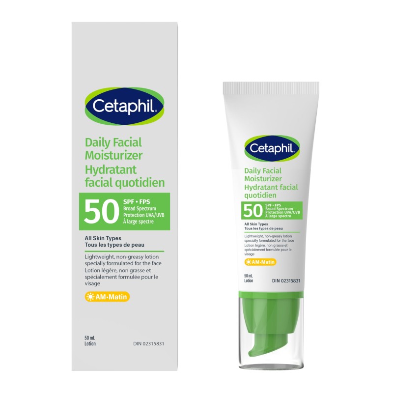 ضد آفتاب و مرطوب کننده روزانه ۵۰ میل برند cetaphil spf+50