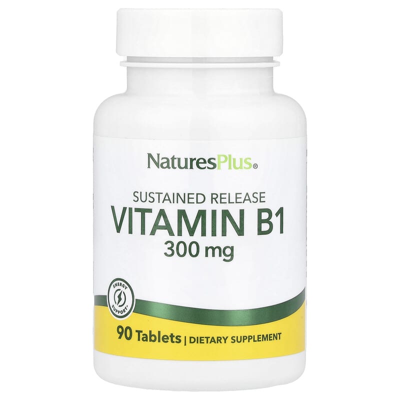 مکمل گیاهی افزایش دهنده انرژی B1 دوز ۳۰۰ میلی گرم ۹۰ عددی برند nature plus ساخت آمریکا