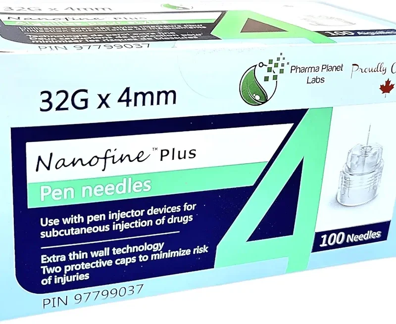 سوزن‌های قلم انسولین نانوفاین پلاس یونیورسال 32G با قطر 4  ۱۰۰ عددی