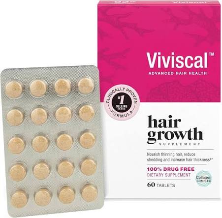 مکمل ریزش مو ویویسکال مخصوص بانوان 60 عددی ساخت آمریکا Viviscal, Extra Strength Hair Nourishment System Supplement