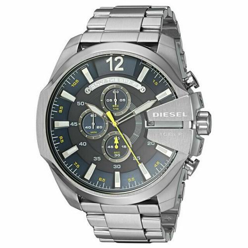 ساعت مچی ضد آب  دیزل مردانه مدل mega chief chronograph stainless steel