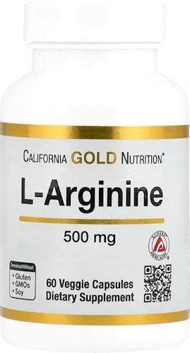 مکمل ال آرژنین ۵۰۰ میل ۶۰ عددی L-Arginine California Gold Nutrition