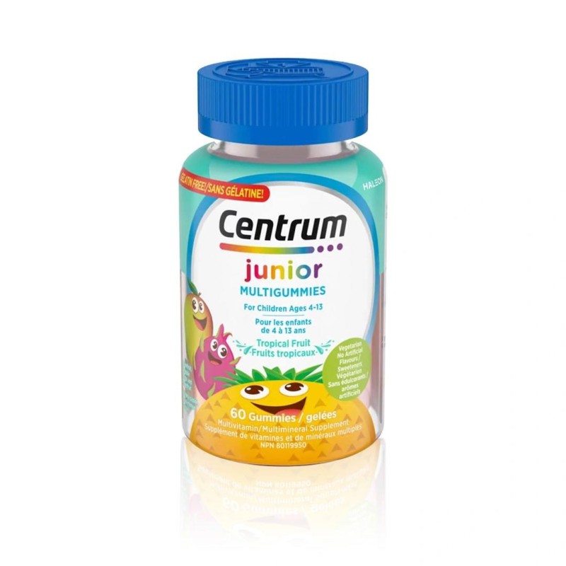 میوه‌ای گرمسیری مخصوص کودکان Centrum Junior MultiGummies، 60 عدد پاستیل