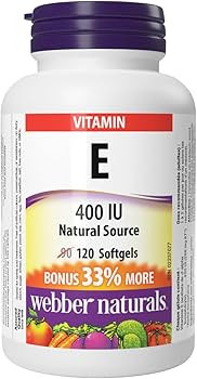 ویتامین ای ۱۲۰ عددی vitamin E 400ui webber naturals