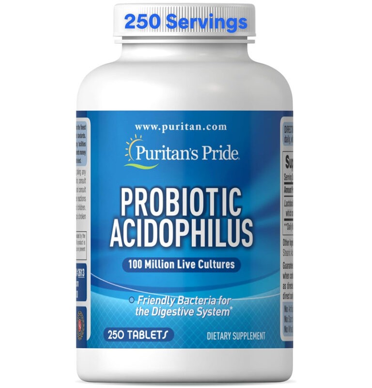 پروبیوتیک ۲۵۰ عددی Probiotic Acidophilus Puritans Pride