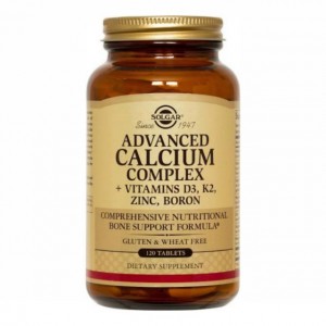 مکمل گیاهی ادونس کلسیم کمپلکس ۱۲۰ عددی برند سولگار ، solgar