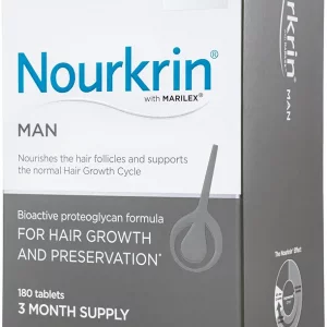 مکمل ضد ریزش مو آقایان ۱۸۰ عددی برند نورکرین دانمارک