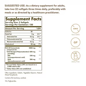 کپسول کنسانتره امگا 3 Fish oil