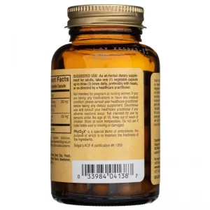 عصاره ریشه جنسینگ کره ای ۶۰ عددی برند سولگار solgar