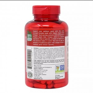 کپسول گیاهی سرکه سیب ۱۸۰ عددی برند نیچرتروث