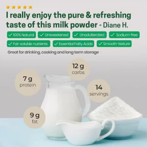 شیر خشک طبیعی کامل گاو هلندی ۴۵۴ گرمی برند znutral food