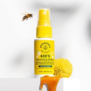 اسپری دهانی بره موم ضد گلو درد  ۳۰ میل مخصوص کودکان برند beekeepers