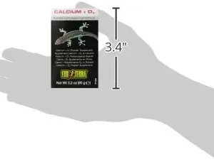 پودر کلسیم + d3 خزندگان برند اگزوترا exoterra