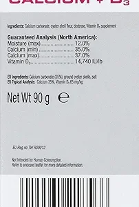 پودر کلسیم + d3 خزندگان برند اگزوترا exoterra