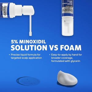 فوم  ماینوکسیدل %5 ضد ریزش و رشد مجدد مو مناسب آقایان برند ریگین regaine