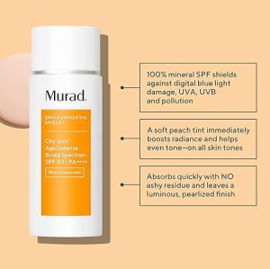 کرم ضد آفتاب معدنی با SPF50مناسب انواع پوست برند MURAD