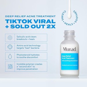 سرم ضد جوش  و آکنه عمیق سریع الاثر 30 میل برند murad