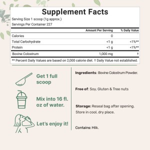 شیرخشک آغوز گاو تغذیه شده با علف برند MICROINGREDIENTS