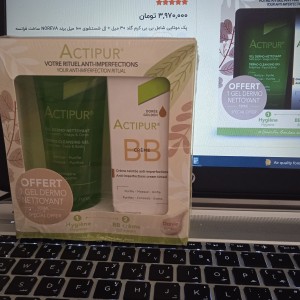 پک actipur شامل بی بی کرم گلد 30 میل + ژل شستشوی 100 میل برند NOREVA